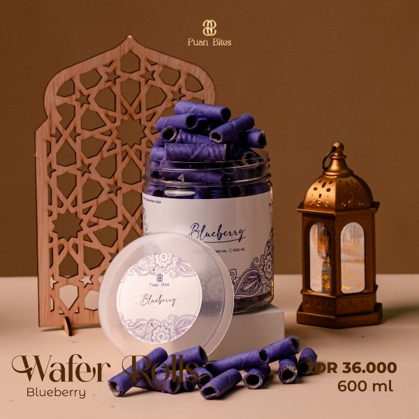 WAFER ROLLS BLUEBERRY 600 ml